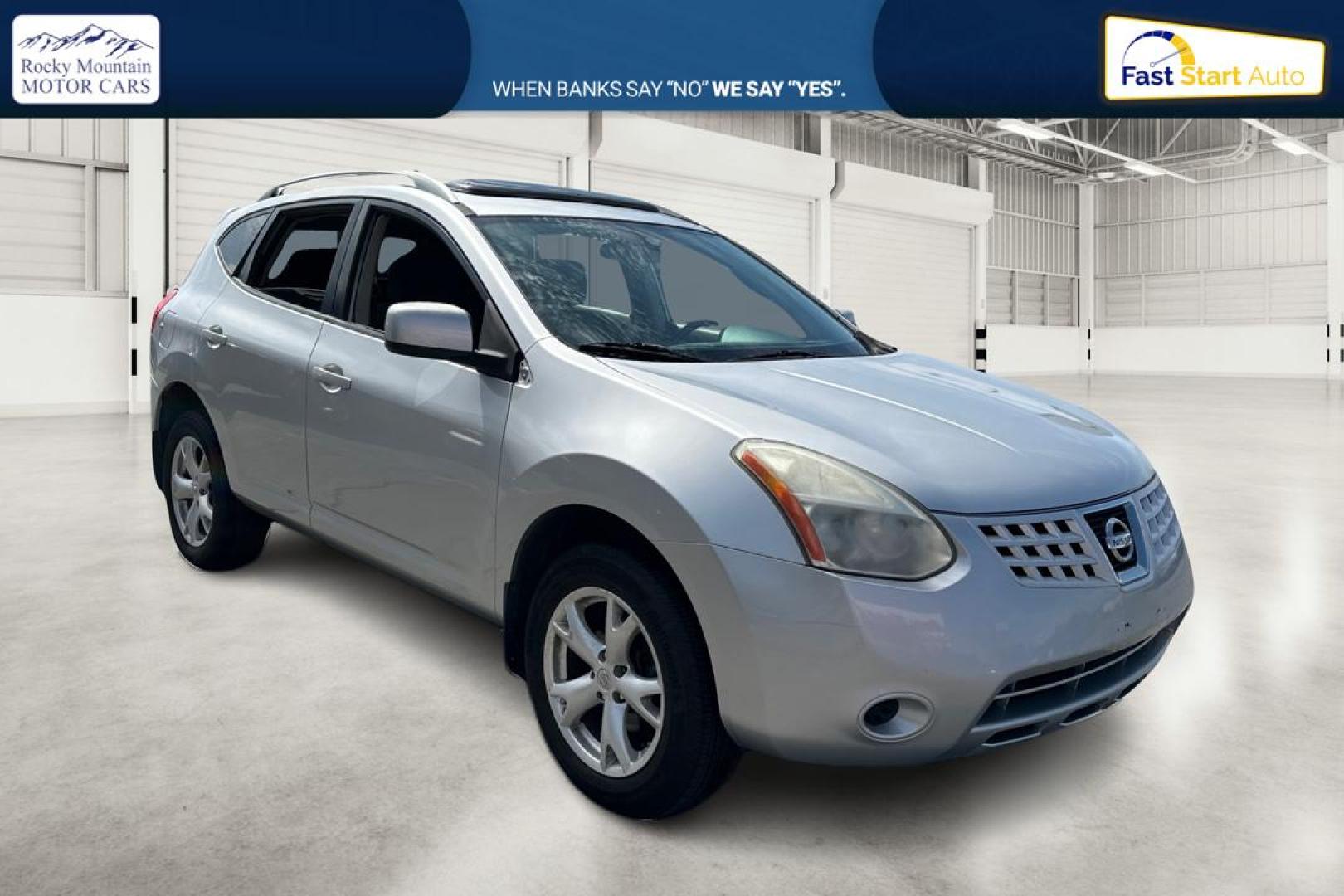 2009 Silver Nissan Rogue S 2WD (JN8AS58T49W) with an 2.5L L4 DOHC 16V engine, CVT transmission, located at 7755 State Street, Midvale, UT, 84047, (801) 753-9063, 40.610329, -111.890656 - Photo#0