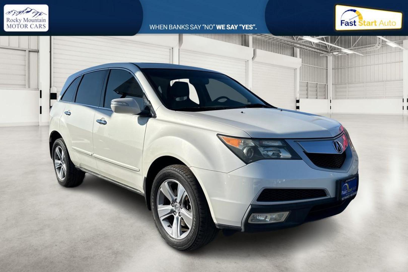 2011 White Acura MDX 6-Spd AT w/Tech Package (2HNYD2H66BH) with an 3.5L V6 SOHC 24V engine, 6-Speed Automatic transmission, located at 7755 State Street, Midvale, UT, 84047, (801) 753-9063, 40.610329, -111.890656 - Photo#0