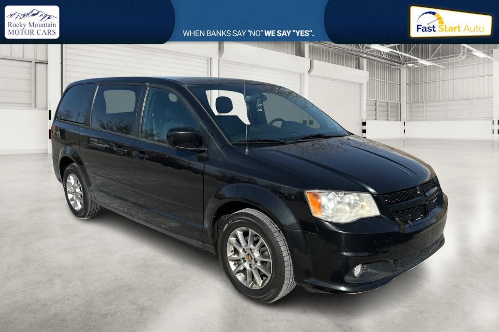 2011 Black Dodge Grand Caravan R/T (2D4RN7DG4BR) with an V6 Flex Fuel 3.6 Liter engine, 6-Speed Automatic transmission, located at 7755 State Street, Midvale, UT, 84047, (801) 753-9063, 40.610329, -111.890656 - Photo#0