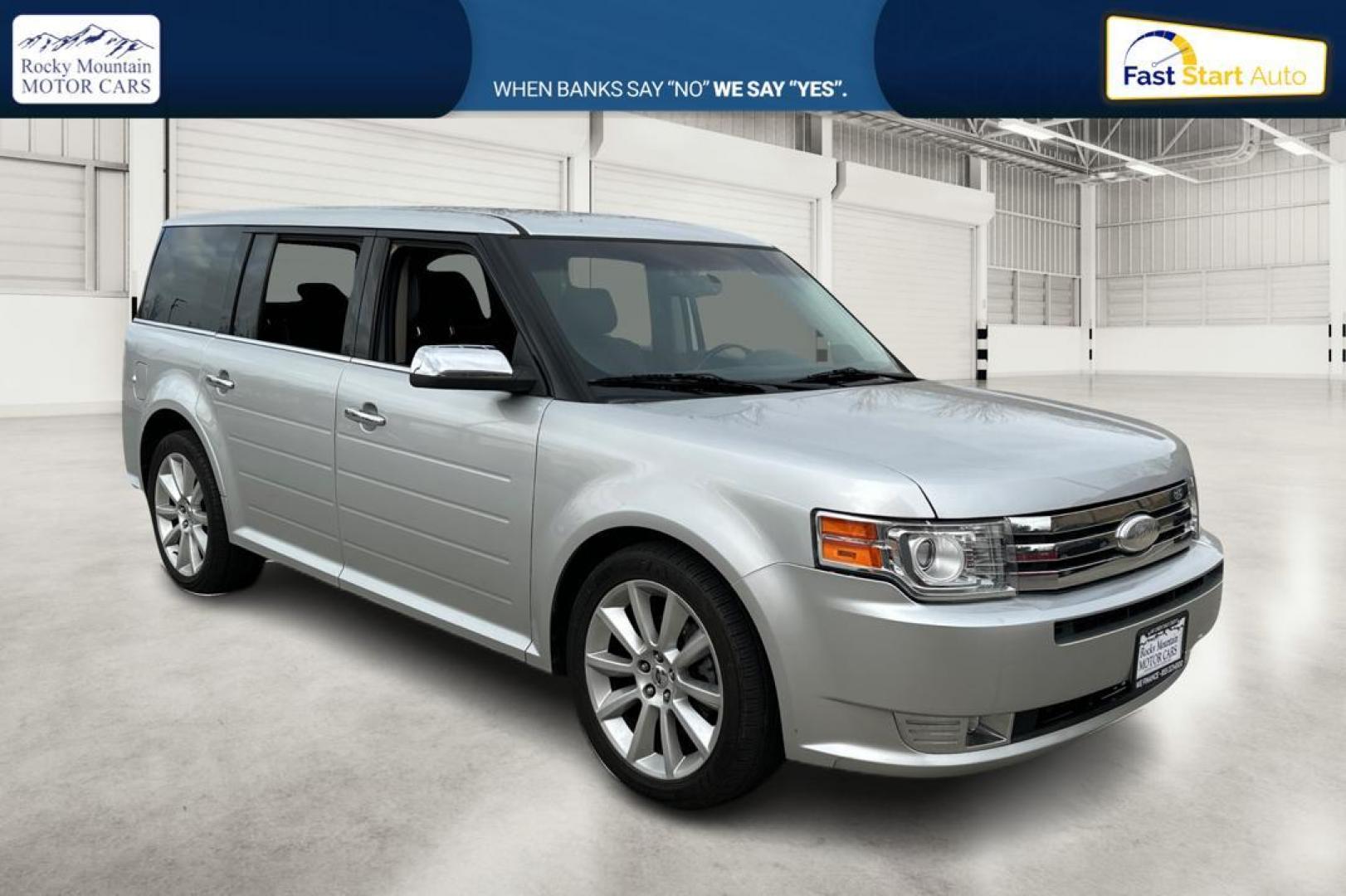 2011 Silver Ford Flex Limited AWD (2FMHK6DT9BB) with an 3.5L V6 DOHC 24V engine, 6-Speed Automatic Overdrive transmission, located at 7755 State Street, Midvale, UT, 84047, (801) 753-9063, 40.610329, -111.890656 - Photo#0