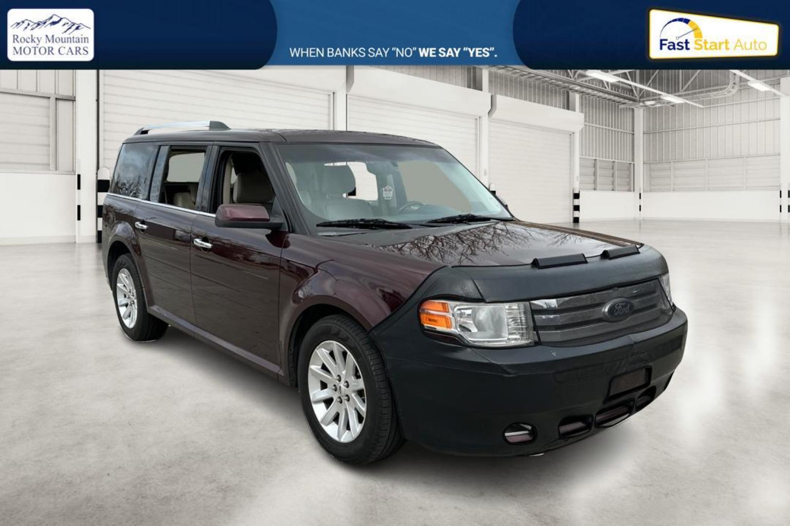 2011 Purple Ford Flex SEL FWD (2FMGK5CC4BB) with an 3.5L V6 DOHC 24V engine, 6-Speed Automatic Overdrive transmission, located at 767 S State Road, Pleasant Grove, UT, 84062, (801) 785-1058, 40.354839, -111.736687 - Photo#0