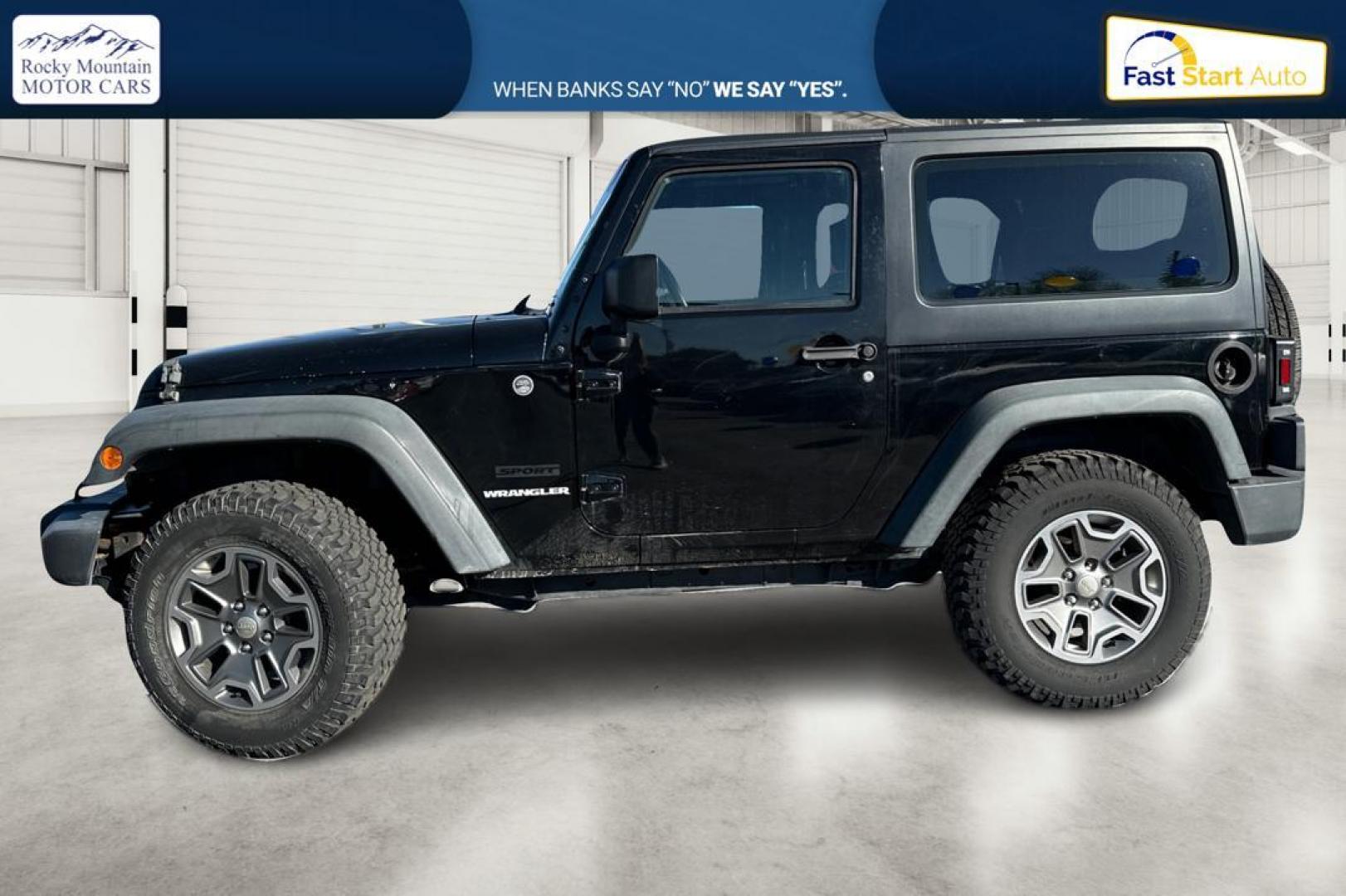 2011 Black Jeep Wrangler Sport 4WD (1J4AA2D12BL) with an 3.8L V6 OHV 12V engine, Automatic, 4-Spd w/Overdrive transmission, located at 767 S State Road, Pleasant Grove, UT, 84062, (801) 785-1058, 40.354839, -111.736687 - Photo#6