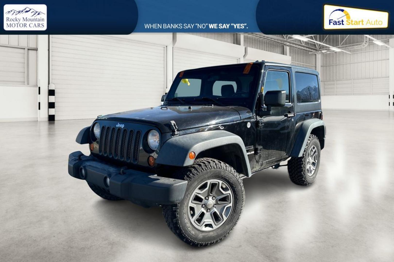 2011 Black Jeep Wrangler Sport 4WD (1J4AA2D12BL) with an 3.8L V6 OHV 12V engine, Automatic, 4-Spd w/Overdrive transmission, located at 767 S State Road, Pleasant Grove, UT, 84062, (801) 785-1058, 40.354839, -111.736687 - Photo#8