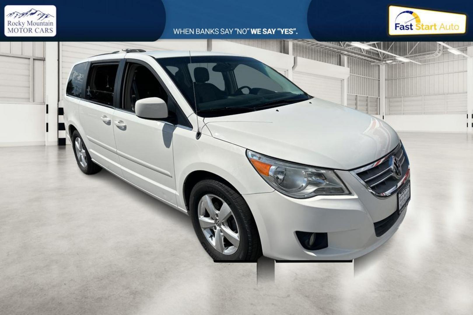 2011 White Volkswagen Routan SE (2V4RW3DG8BR) with an 3.6L V6 DOHC 24V engine, 6-Speed Automatic transmission, located at 344 S Washington Blvd, Ogden, UT, 84404, (801) 399-1799, 41.255482, -111.970848 - Photo#0