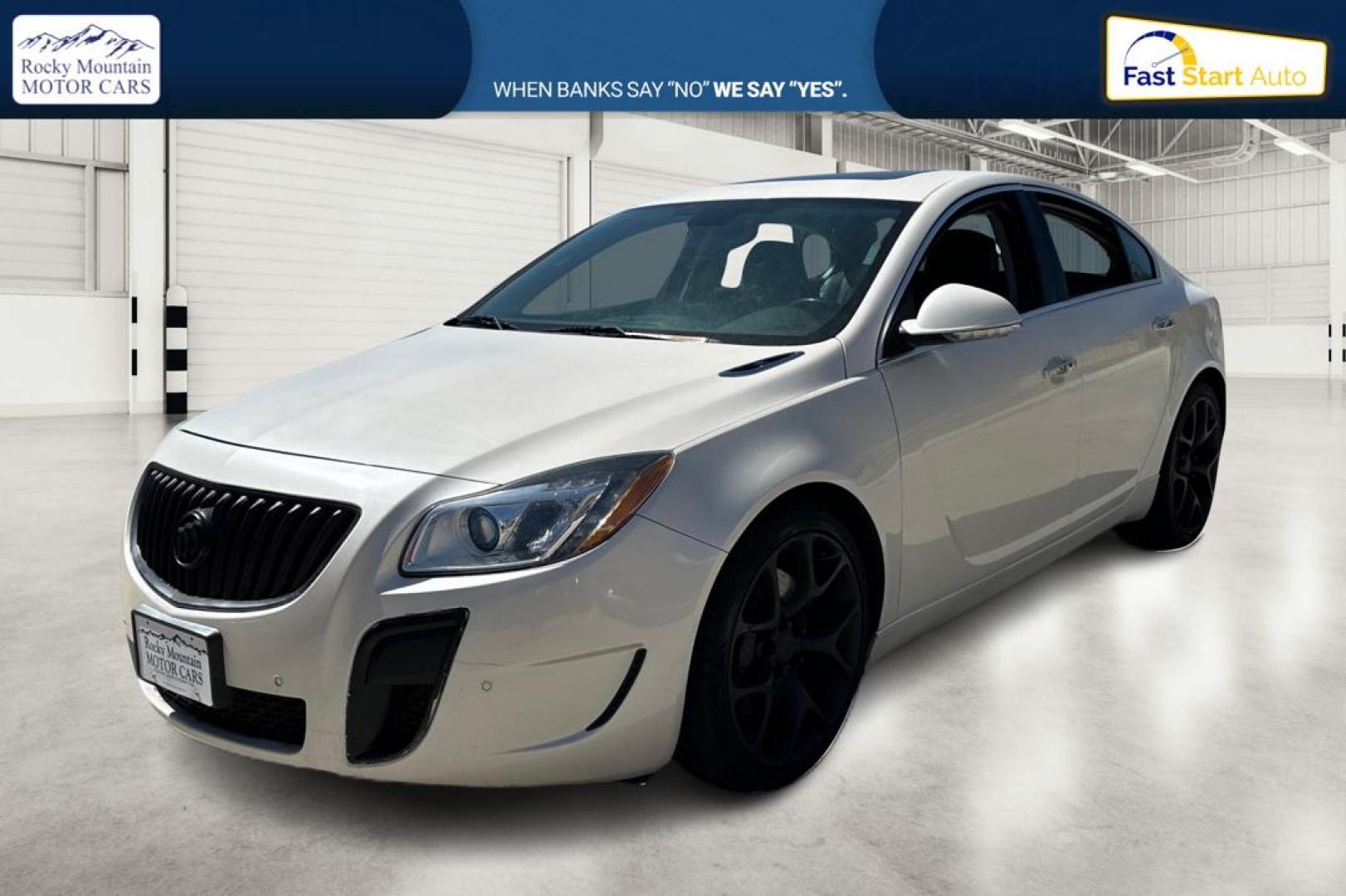 2012 White Buick Regal GS (2G4GV5GV1C9) with an 2.2L L4 DOHC 16V TURBO engine, Automatic, 6-Spd w/Overdrive and Shift Control transmission, located at 767 S State Road, Pleasant Grove, UT, 84062, (801) 785-1058, 40.354839, -111.736687 - Photo#8