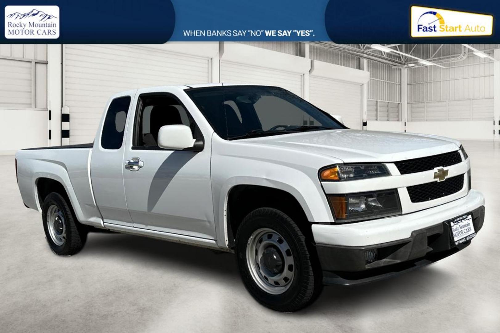 2012 White Chevrolet Colorado Work Truck Ext. Cab 2WD (1GCESBFE9C8) with an 3.7L L5 DOHC 20V engine, Automatic, 4-Spd w/Overdrive transmission, located at 7755 State Street, Midvale, UT, 84047, (801) 753-9063, 40.610329, -111.890656 - Photo#0