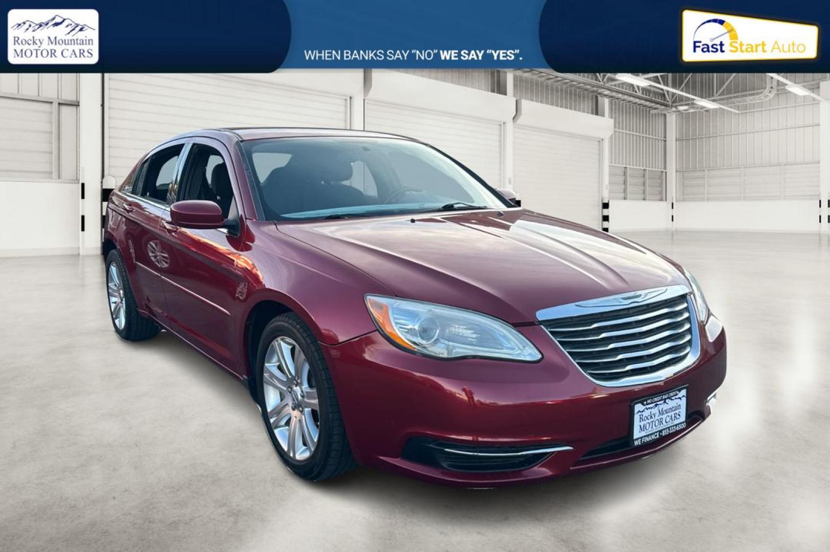 2012 Purple Chrysler 200 Touring (1C3CCBBG2CN) with an 3.6L V6 DOHC 24V FFV engine, 6-Speed Automatic transmission, located at 344 S Washington Blvd, Ogden, UT, 84404, (801) 399-1799, 41.255482, -111.970848 - Photo#0