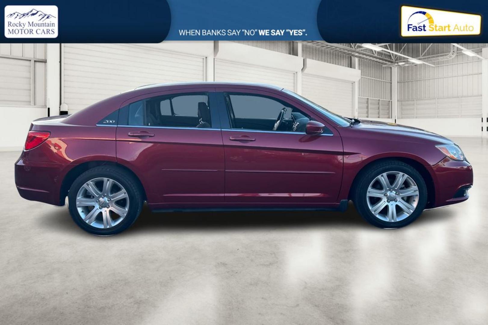 2012 Purple Chrysler 200 Touring (1C3CCBBG2CN) with an 3.6L V6 DOHC 24V FFV engine, 6-Speed Automatic transmission, located at 344 S Washington Blvd, Ogden, UT, 84404, (801) 399-1799, 41.255482, -111.970848 - Photo#1
