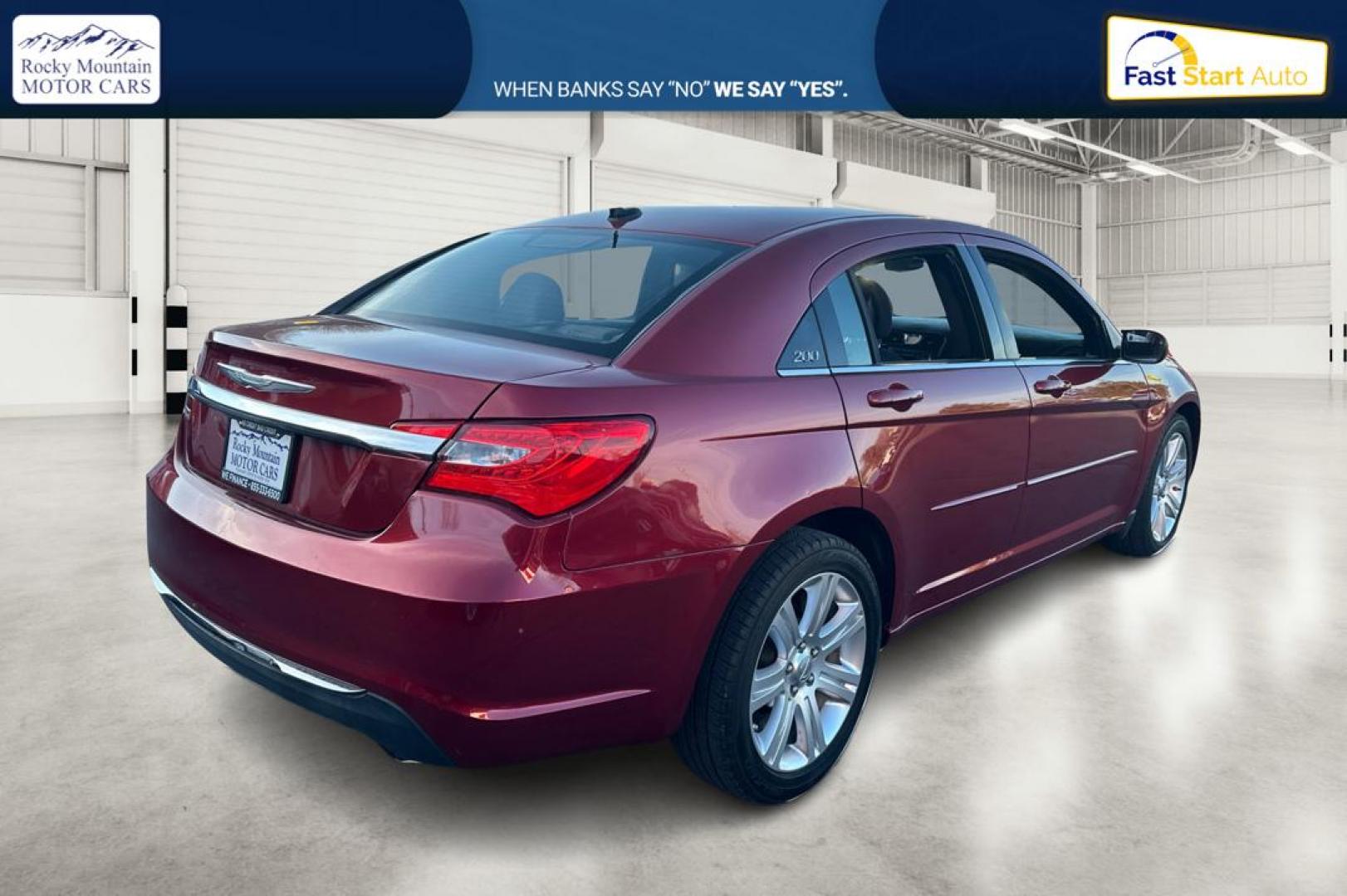 2012 Purple Chrysler 200 Touring (1C3CCBBG2CN) with an 3.6L V6 DOHC 24V FFV engine, 6-Speed Automatic transmission, located at 344 S Washington Blvd, Ogden, UT, 84404, (801) 399-1799, 41.255482, -111.970848 - Photo#2