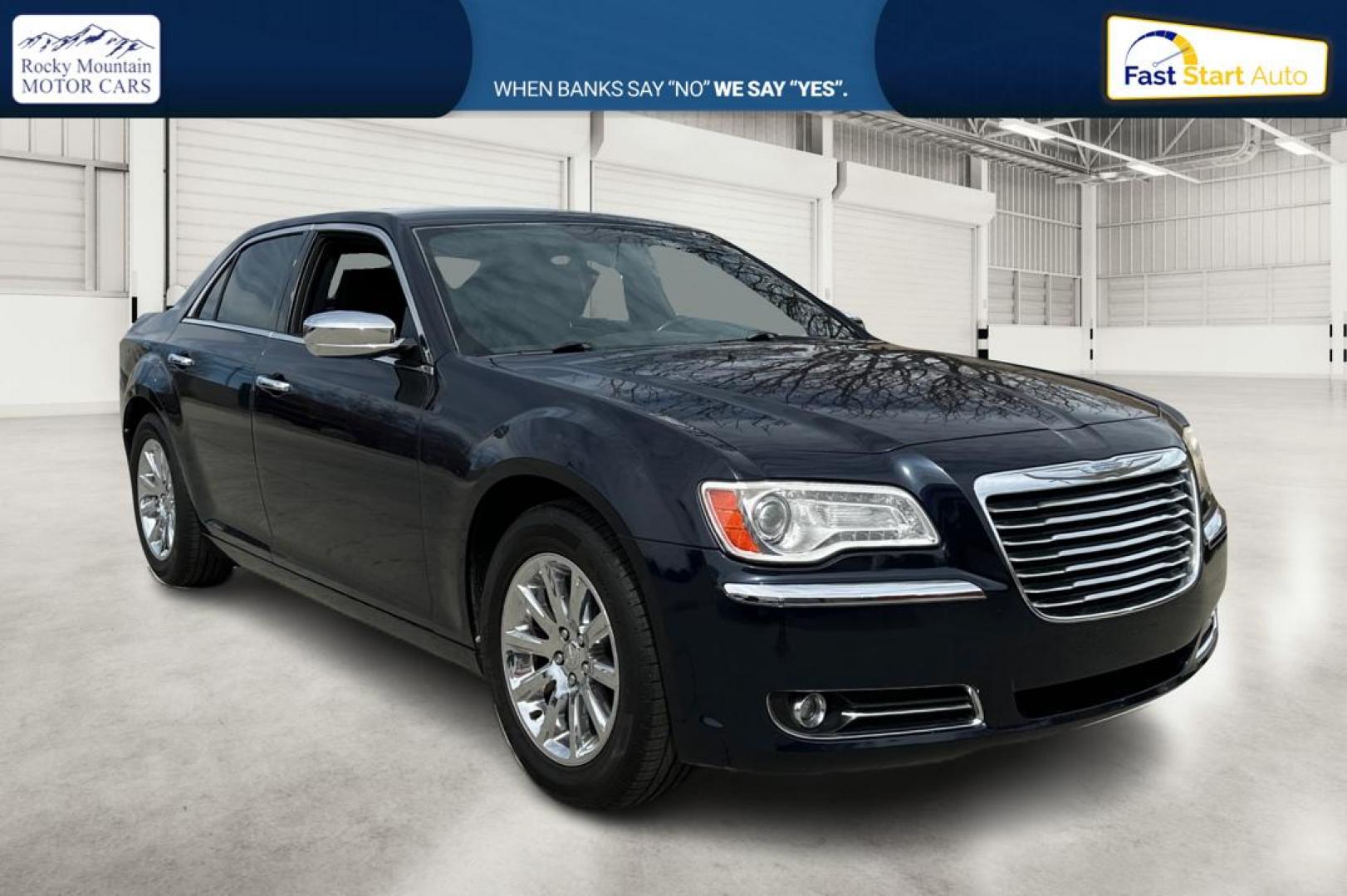 2012 Blue Chrysler 300 Limited RWD (2C3CCACG8CH) with an 3.6L V6 SOHC 24V engine, 5-Speed Automatic transmission, located at 767 S State Road, Pleasant Grove, UT, 84062, (801) 785-1058, 40.354839, -111.736687 - Photo#0