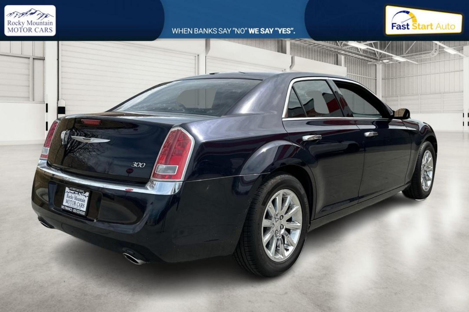 2012 Blue Chrysler 300 Limited RWD (2C3CCACG8CH) with an 3.6L V6 SOHC 24V engine, 5-Speed Automatic transmission, located at 767 S State Road, Pleasant Grove, UT, 84062, (801) 785-1058, 40.354839, -111.736687 - Photo#2