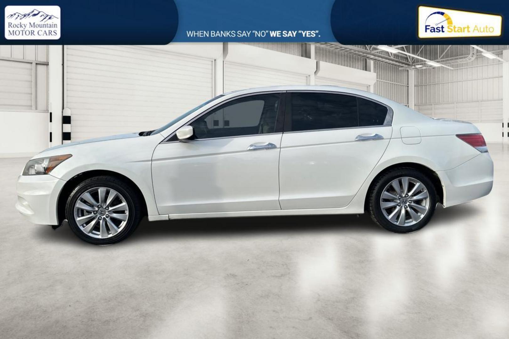 2012 White Honda Accord EX-L V6 Sedan AT (1HGCP3F88CA) with an 3.5L V6 SOHC 24V engine, 5-Speed Automatic transmission, located at 7755 State Street, Midvale, UT, 84047, (801) 753-9063, 40.610329, -111.890656 - Photo#6