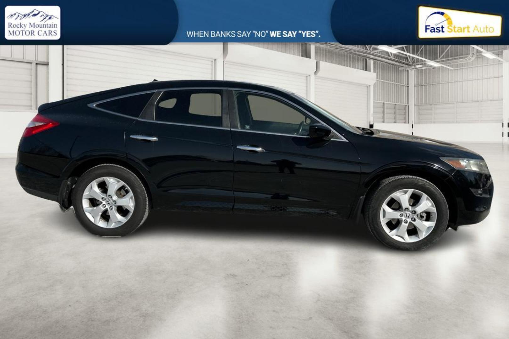2012 Black Honda Accord Crosstour EX-L V-6 2WD w/ Navigation (5J6TF1H5XCL) with an 3.5L V6 SOHC 24V engine, 5-Speed Automatic transmission, located at 344 S Washington Blvd, Ogden, UT, 84404, (801) 399-1799, 41.255482, -111.970848 - Photo#1