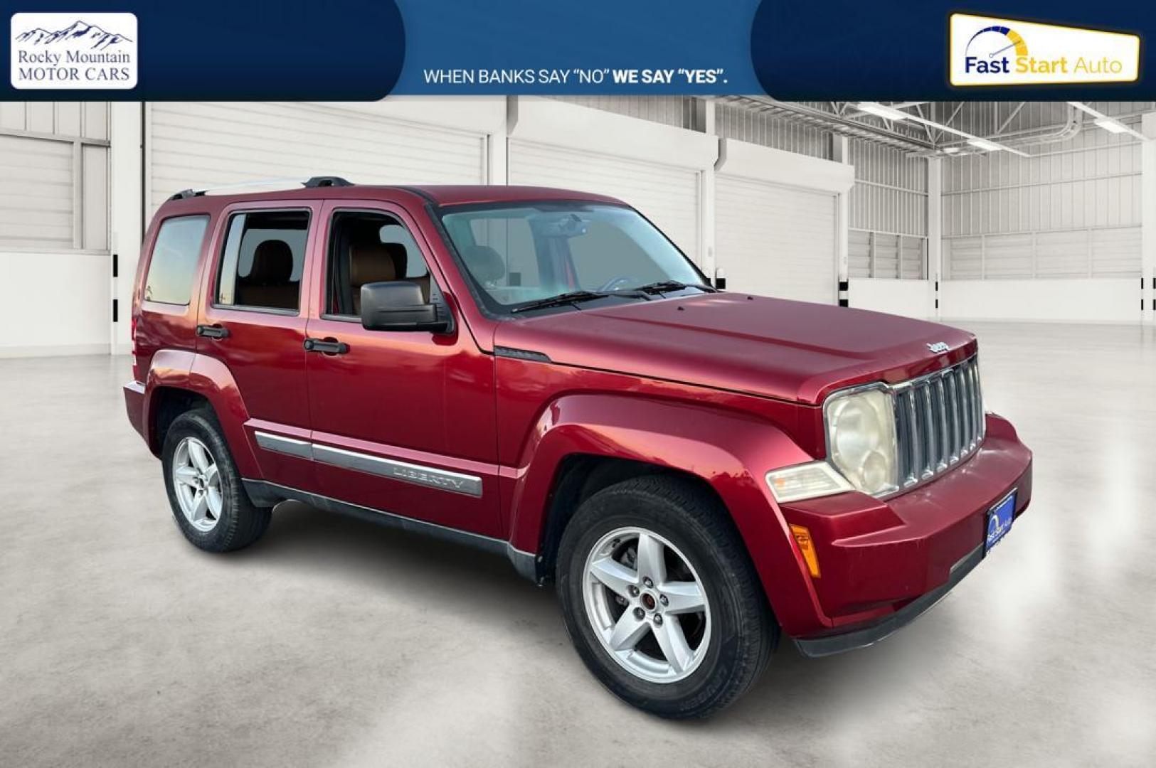 2012 Red Jeep Liberty Limited 4WD (1C4PJMCK5CW) with an 3.7L V6 SOHC 12V engine, 4-Speed Automatic transmission, located at 7755 State Street, Midvale, UT, 84047, (801) 753-9063, 40.610329, -111.890656 - Photo#0