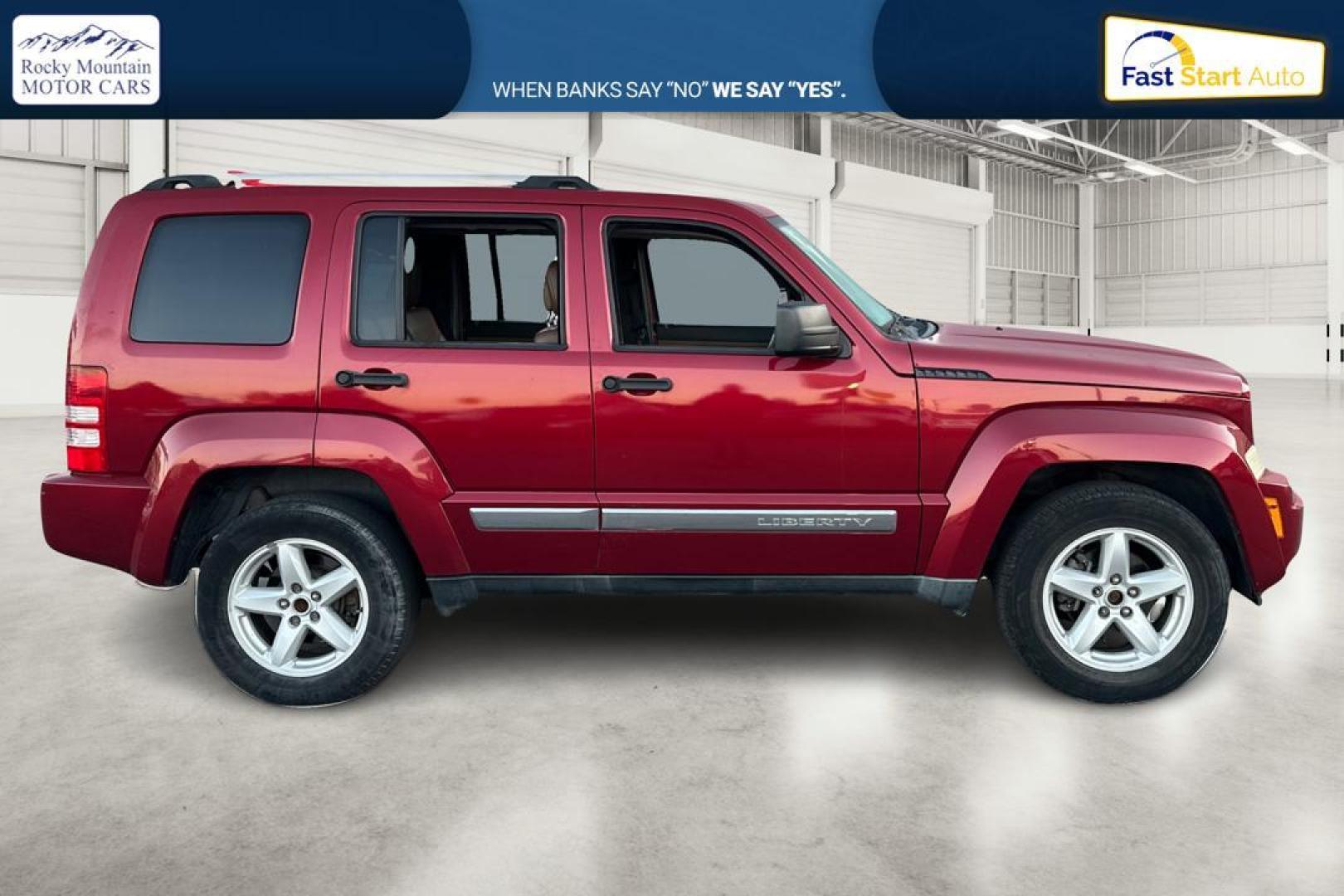 2012 Red Jeep Liberty Limited 4WD (1C4PJMCK5CW) with an 3.7L V6 SOHC 12V engine, 4-Speed Automatic transmission, located at 7755 State Street, Midvale, UT, 84047, (801) 753-9063, 40.610329, -111.890656 - Photo#1