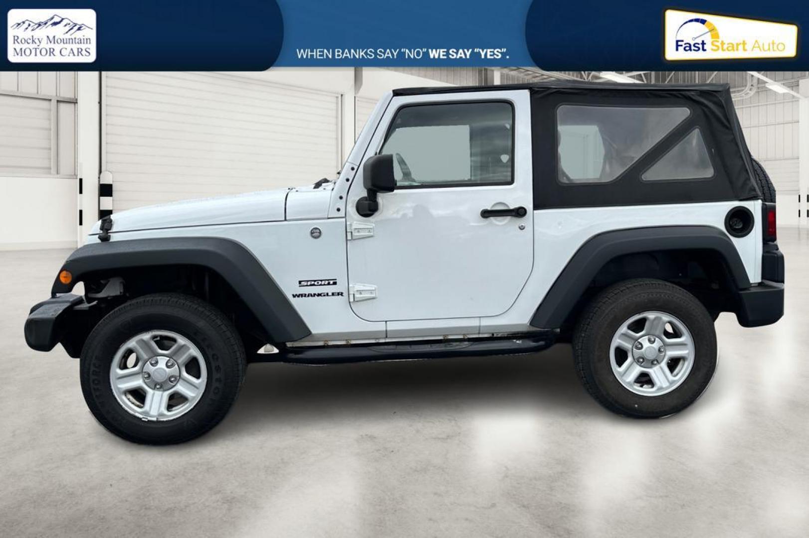 2012 White Jeep Wrangler Sport 4WD (1C4AJWAG0CL) with an 3.6L V6 DOHC 24V FFV engine, Automatic, 5-Spd transmission, located at 344 S Washington Blvd, Ogden, UT, 84404, (801) 399-1799, 41.255482, -111.970848 - Photo#6