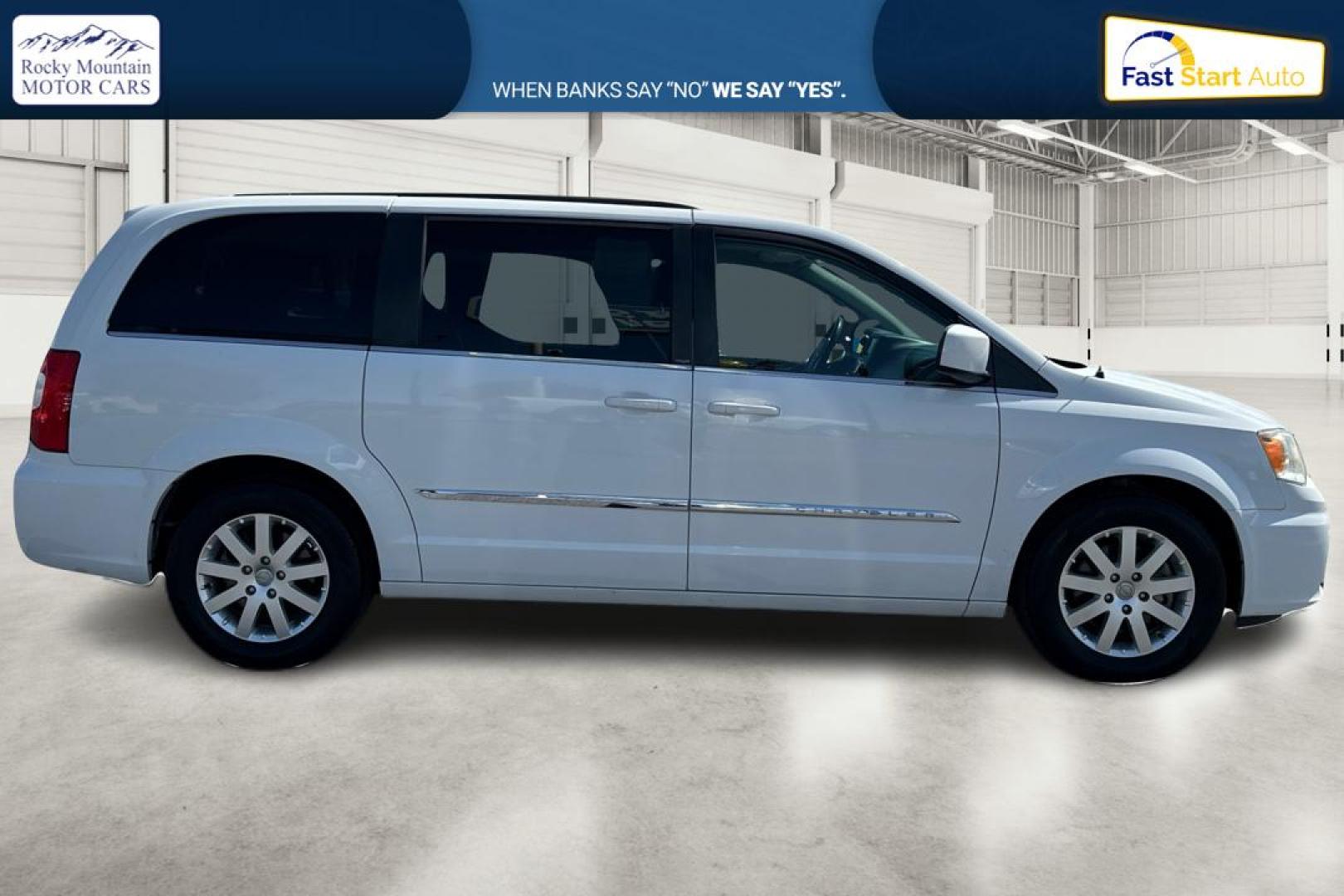 2013 White Chrysler Town and Country Touring (2C4RC1BG4DR) with an 3.6L V6 DOHC 24V engine, 6-Speed Automatic transmission, located at 7755 State Street, Midvale, UT, 84047, (801) 753-9063, 40.610329, -111.890656 - Photo#1