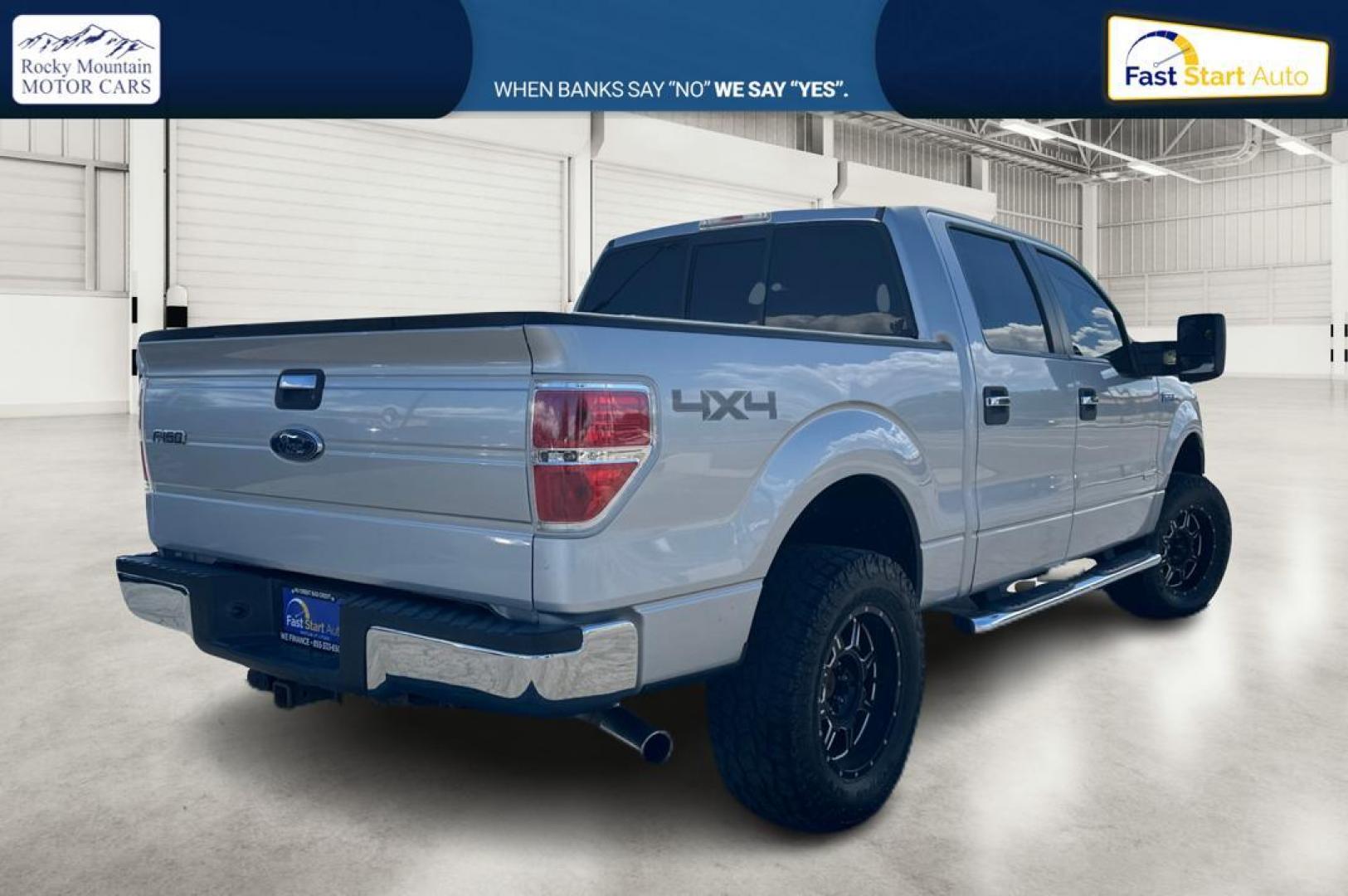 2013 Silver Ford F-150 XLT SuperCrew 6.5-ft. Bed 4WD (1FTFW1ET3DK) with an 3.5L V6 TURBO engine, 6-Speed Automatic transmission, located at 7755 State Street, Midvale, UT, 84047, (801) 753-9063, 40.610329, -111.890656 - Photo#2