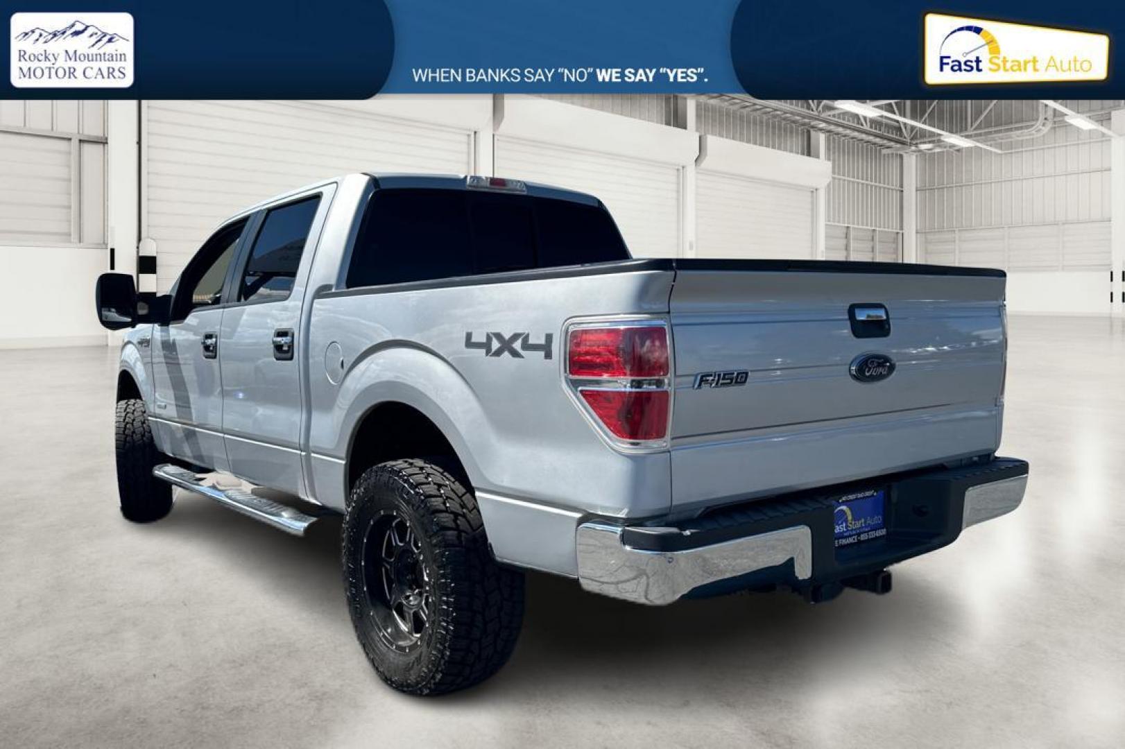 2013 Silver Ford F-150 XLT SuperCrew 6.5-ft. Bed 4WD (1FTFW1ET3DK) with an 3.5L V6 TURBO engine, 6-Speed Automatic transmission, located at 7755 State Street, Midvale, UT, 84047, (801) 753-9063, 40.610329, -111.890656 - Photo#4