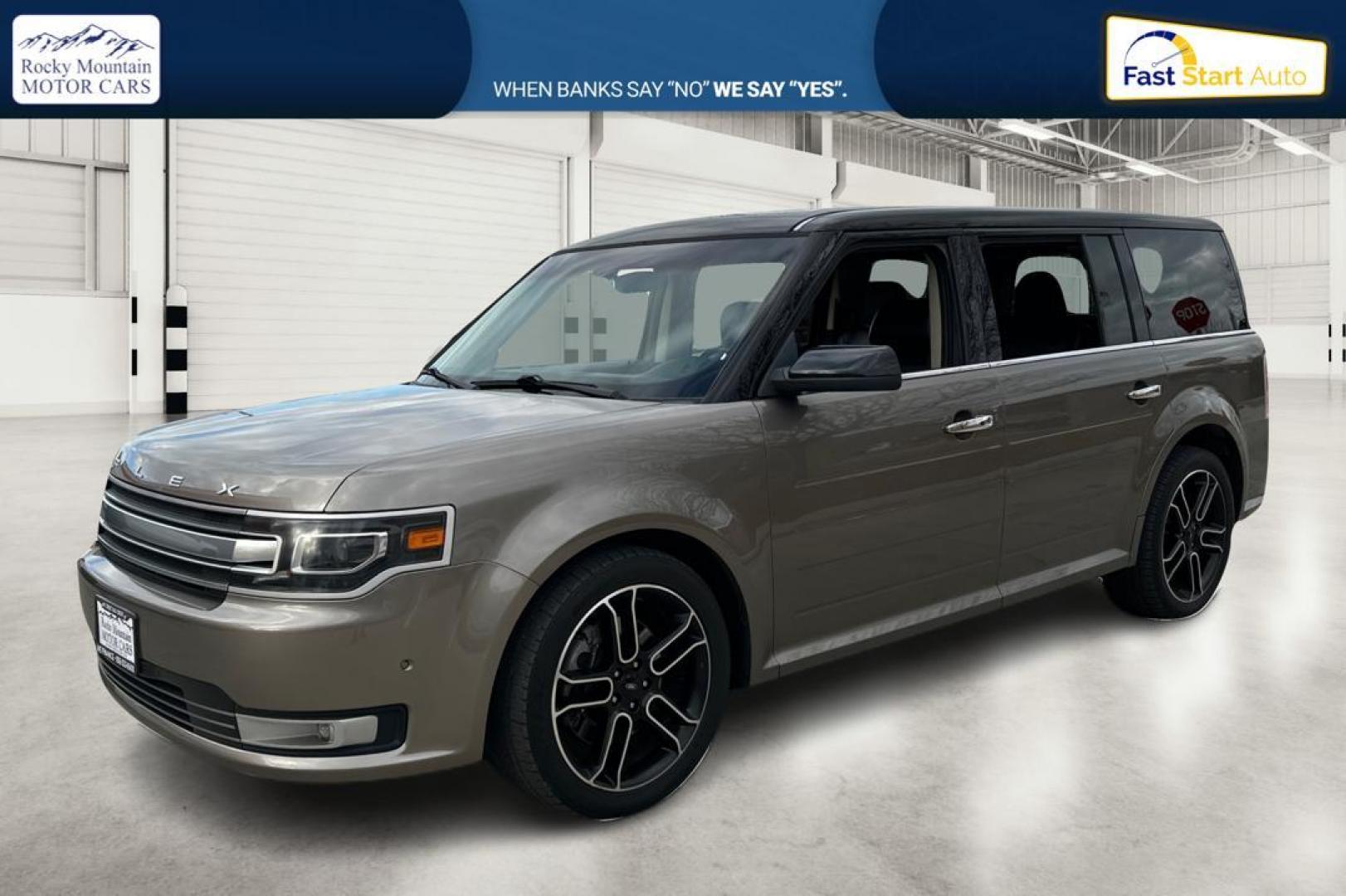 2013 Gray Ford Flex Limited AWD (2FMHK6DT0DB) with an 3.5L V6 DOHC 24V engine, 6-Speed Automatic Overdrive transmission, located at 7755 State Street, Midvale, UT, 84047, (801) 753-9063, 40.610329, -111.890656 - Photo#8