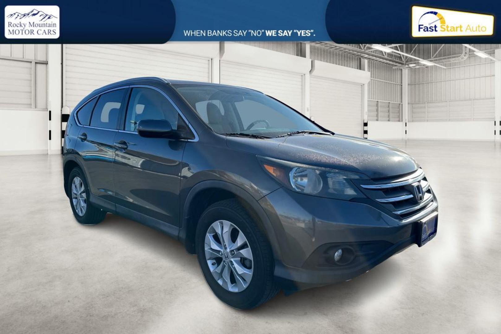 2013 Gray Honda CR-V EX-L 2WD 5-Speed AT (2HKRM3H74DH) with an 2.4L L4 DOHC 16V engine, 5-Speed Automatic transmission, located at 767 S State Road, Pleasant Grove, UT, 84062, (801) 785-1058, 40.354839, -111.736687 - Photo#0