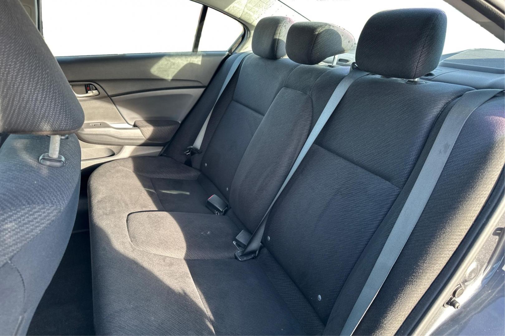 2013 Gray Honda Civic LX Sedan 5-Speed AT (19XFB2F51DE) with an 1.8L L4 SOHC 16V engine, 5-Speed Automatic transmission, located at 7755 State Street, Midvale, UT, 84047, (801) 753-9063, 40.610329, -111.890656 - Photo#15