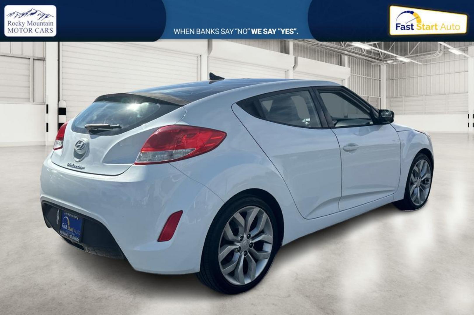 2013 White Hyundai Veloster Base (KMHTC6AD4DU) with an 1.6L L4 DOHC 16V engine, Auto, 6-Spd EcoShft DCT transmission, located at 7755 State Street, Midvale, UT, 84047, (801) 753-9063, 40.610329, -111.890656 - Photo#2