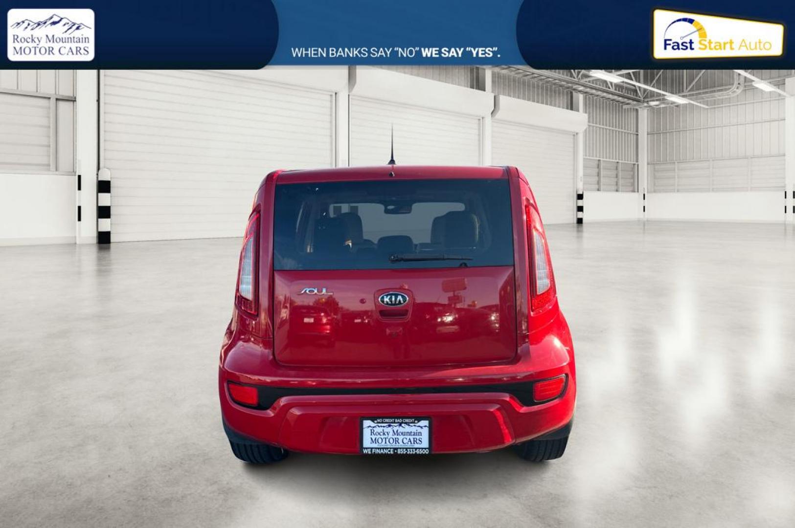 2013 Red Kia Soul ! (KNDJT2A69D7) with an 2.0L L4 DOHC 16V engine, Automatic, 6-Spd transmission, located at 7755 State Street, Midvale, UT, 84047, (801) 753-9063, 40.610329, -111.890656 - Photo#4