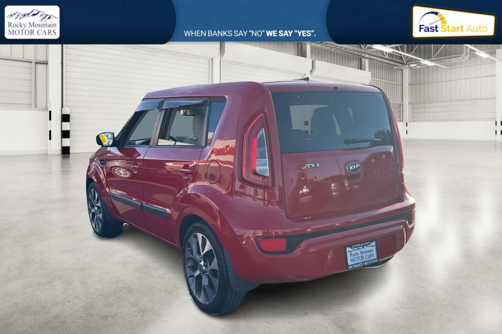 2013 Red Kia Soul ! (KNDJT2A69D7) with an 2.0L L4 DOHC 16V engine, Automatic, 6-Spd transmission, located at 7755 State Street, Midvale, UT, 84047, (801) 753-9063, 40.610329, -111.890656 - Photo#5