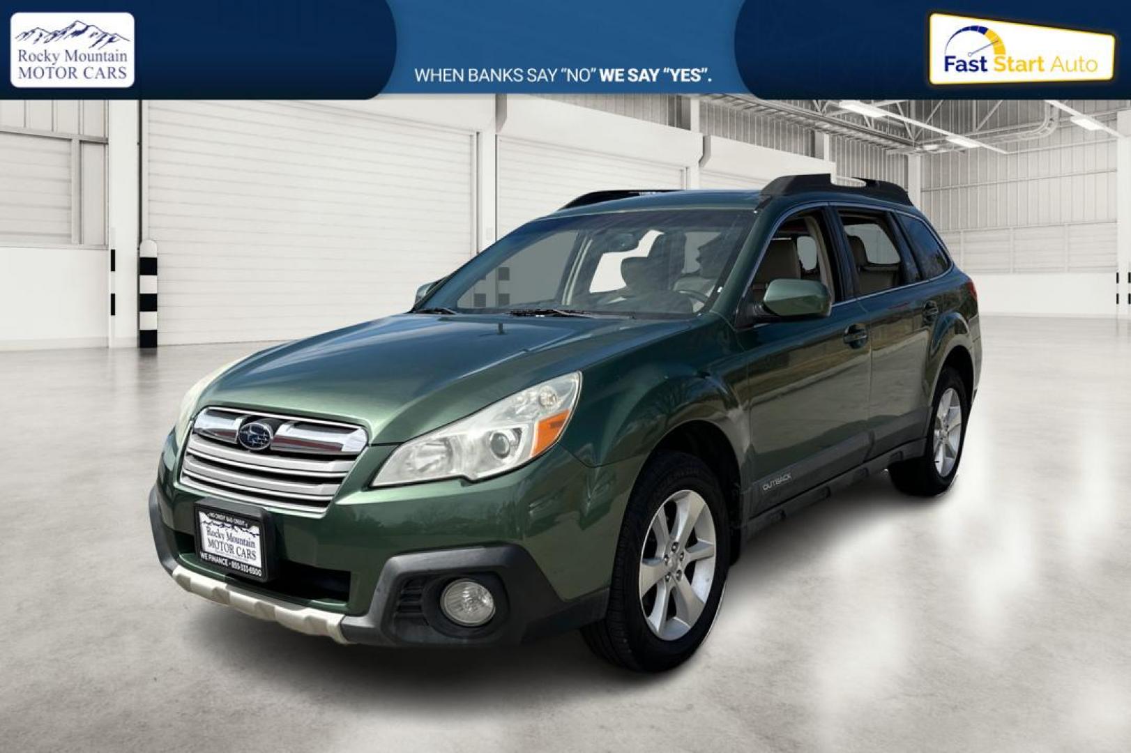 2013 Green Subaru Outback 2.5i Limited (4S4BRBKC6D3) with an 2.5L H4 DOHC 16V engine, Automatic, CVT w/Manual Mode transmission, located at 767 S State Road, Pleasant Grove, UT, 84062, (801) 785-1058, 40.354839, -111.736687 - Photo#8