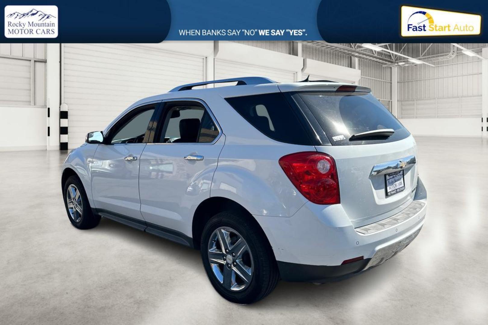 2014 White Chevrolet Equinox LTZ 2WD (2GNALDEK3E6) with an 2.4L L4 DOHC 16V engine, 6-Speed Automatic transmission, located at 7755 State Street, Midvale, UT, 84047, (801) 753-9063, 40.610329, -111.890656 - Photo#5