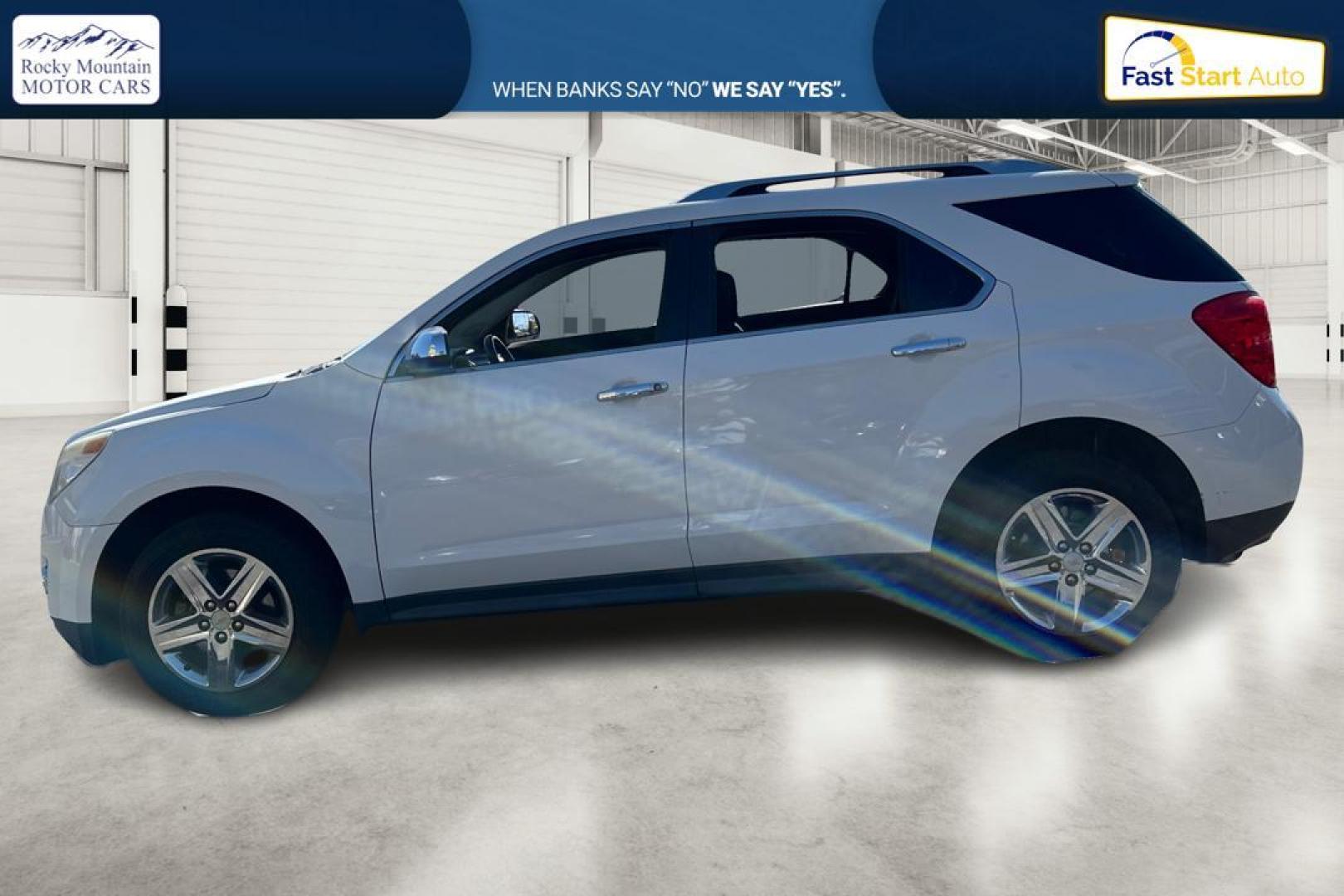 2014 White Chevrolet Equinox LTZ 2WD (2GNALDEK3E6) with an 2.4L L4 DOHC 16V engine, 6-Speed Automatic transmission, located at 7755 State Street, Midvale, UT, 84047, (801) 753-9063, 40.610329, -111.890656 - Photo#6