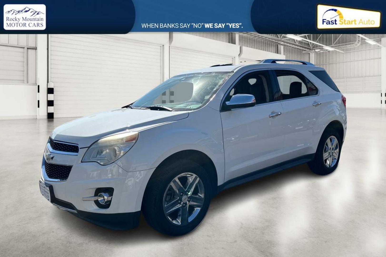 2014 White Chevrolet Equinox LTZ 2WD (2GNALDEK3E6) with an 2.4L L4 DOHC 16V engine, 6-Speed Automatic transmission, located at 7755 State Street, Midvale, UT, 84047, (801) 753-9063, 40.610329, -111.890656 - Photo#8