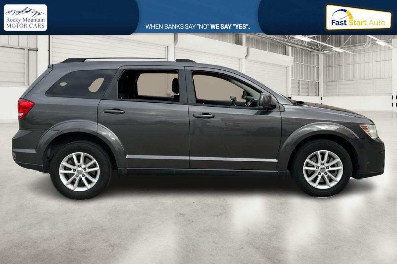 2014 Gray Dodge Journey SXT (3C4PDCBB6ET) with an 2.4L L6 DOHC 16V engine, 4-Speed Automatic transmission, located at 7755 State Street, Midvale, UT, 84047, (801) 753-9063, 40.610329, -111.890656 - Photo#1
