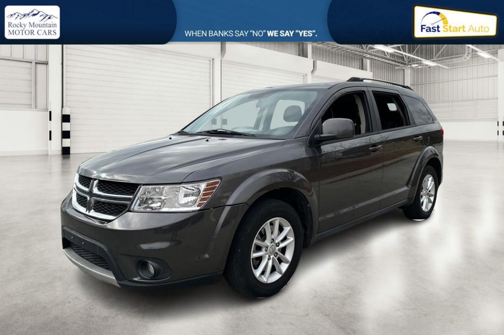 2014 Gray Dodge Journey SXT (3C4PDCBB6ET) with an 2.4L L6 DOHC 16V engine, 4-Speed Automatic transmission, located at 7755 State Street, Midvale, UT, 84047, (801) 753-9063, 40.610329, -111.890656 - Photo#8