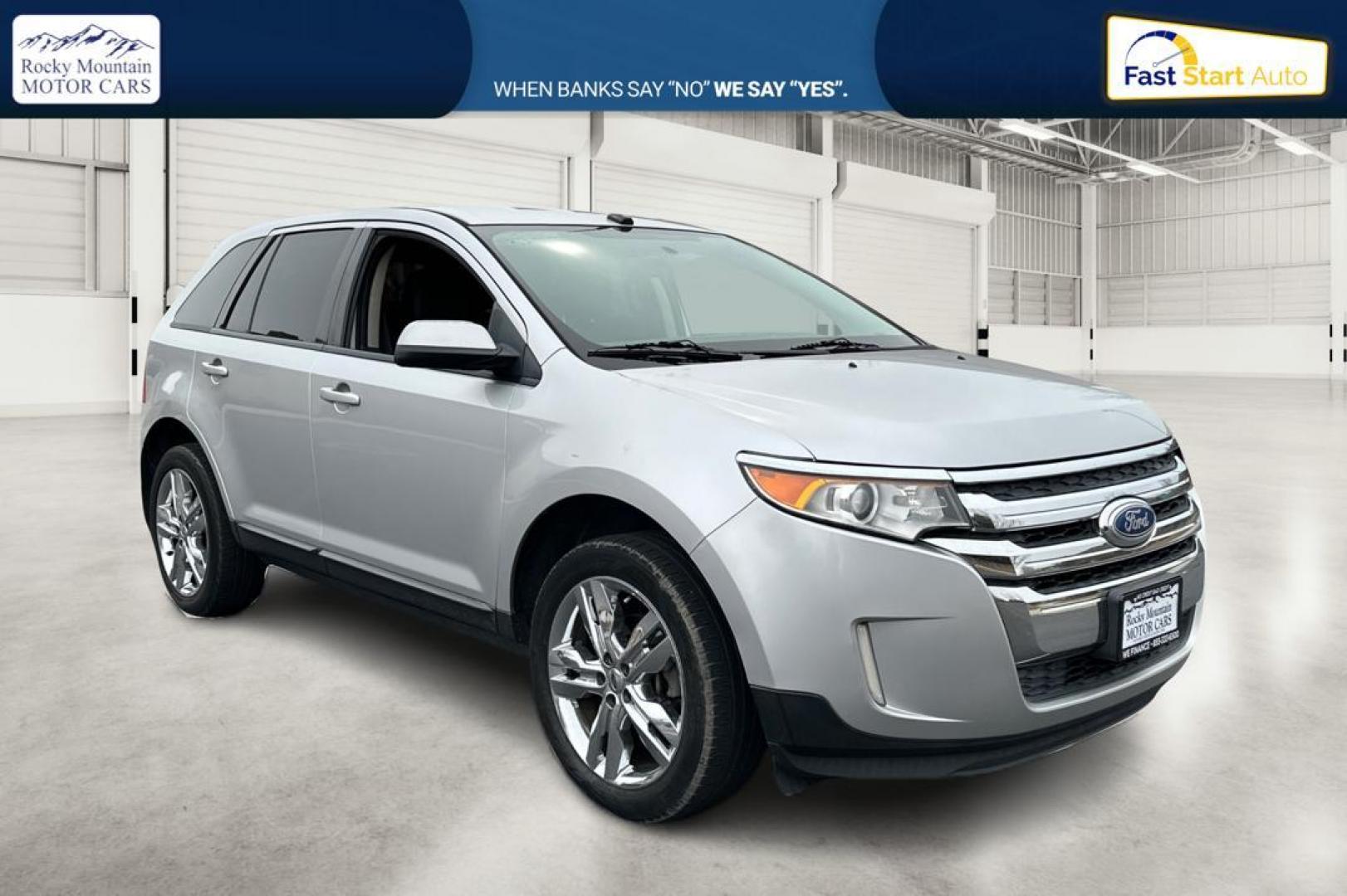2014 Silver Ford Edge SEL FWD (2FMDK3JC3EB) with an 3.5L V6 DOHC 24V engine, 6-Speed Automatic transmission, located at 7755 State Street, Midvale, UT, 84047, (801) 753-9063, 40.610329, -111.890656 - Photo#0