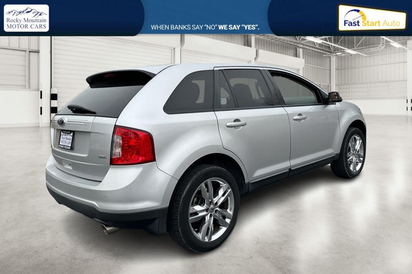 2014 Silver Ford Edge SEL FWD (2FMDK3JC3EB) with an 3.5L V6 DOHC 24V engine, 6-Speed Automatic transmission, located at 7755 State Street, Midvale, UT, 84047, (801) 753-9063, 40.610329, -111.890656 - Photo#2