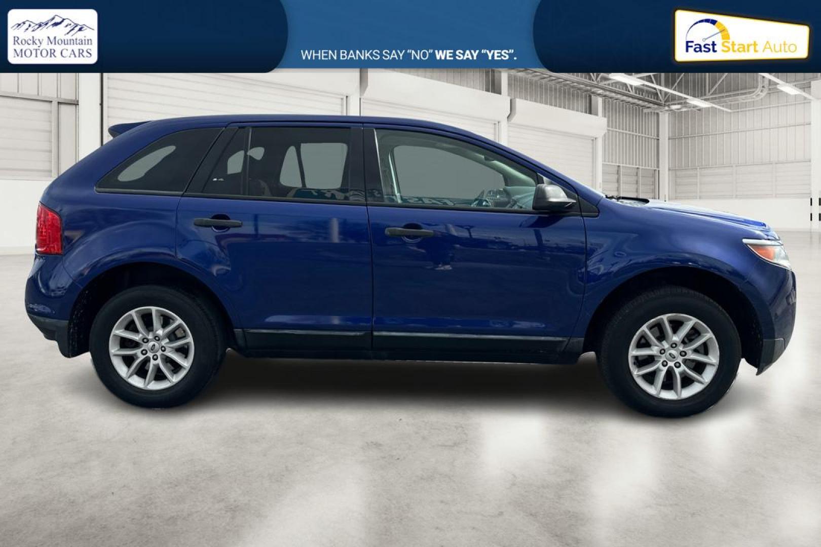 2014 Blue Ford Edge SE FWD (2FMDK3GC1EB) with an 3.5L V6 DOHC 24V engine, 6-Speed Automatic transmission, located at 7755 State Street, Midvale, UT, 84047, (801) 753-9063, 40.610329, -111.890656 - Photo#1