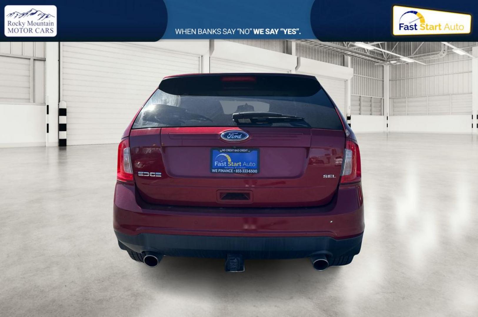 2014 Red Ford Edge SEL FWD (2FMDK3JC3EB) with an 3.5L V6 DOHC 24V engine, 6-Speed Automatic transmission, located at 7755 State Street, Midvale, UT, 84047, (801) 753-9063, 40.610329, -111.890656 - Photo#4