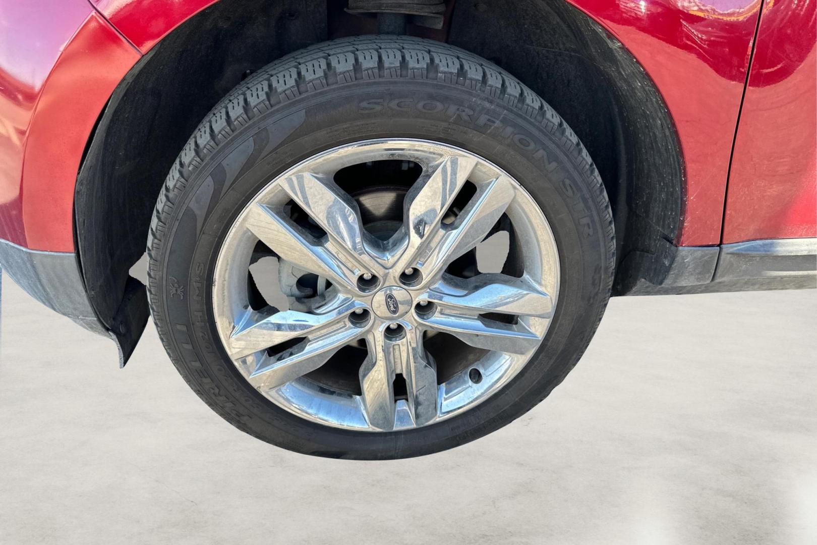 2014 Red Ford Edge SEL FWD (2FMDK3JC3EB) with an 3.5L V6 DOHC 24V engine, 6-Speed Automatic transmission, located at 7755 State Street, Midvale, UT, 84047, (801) 753-9063, 40.610329, -111.890656 - Photo#12