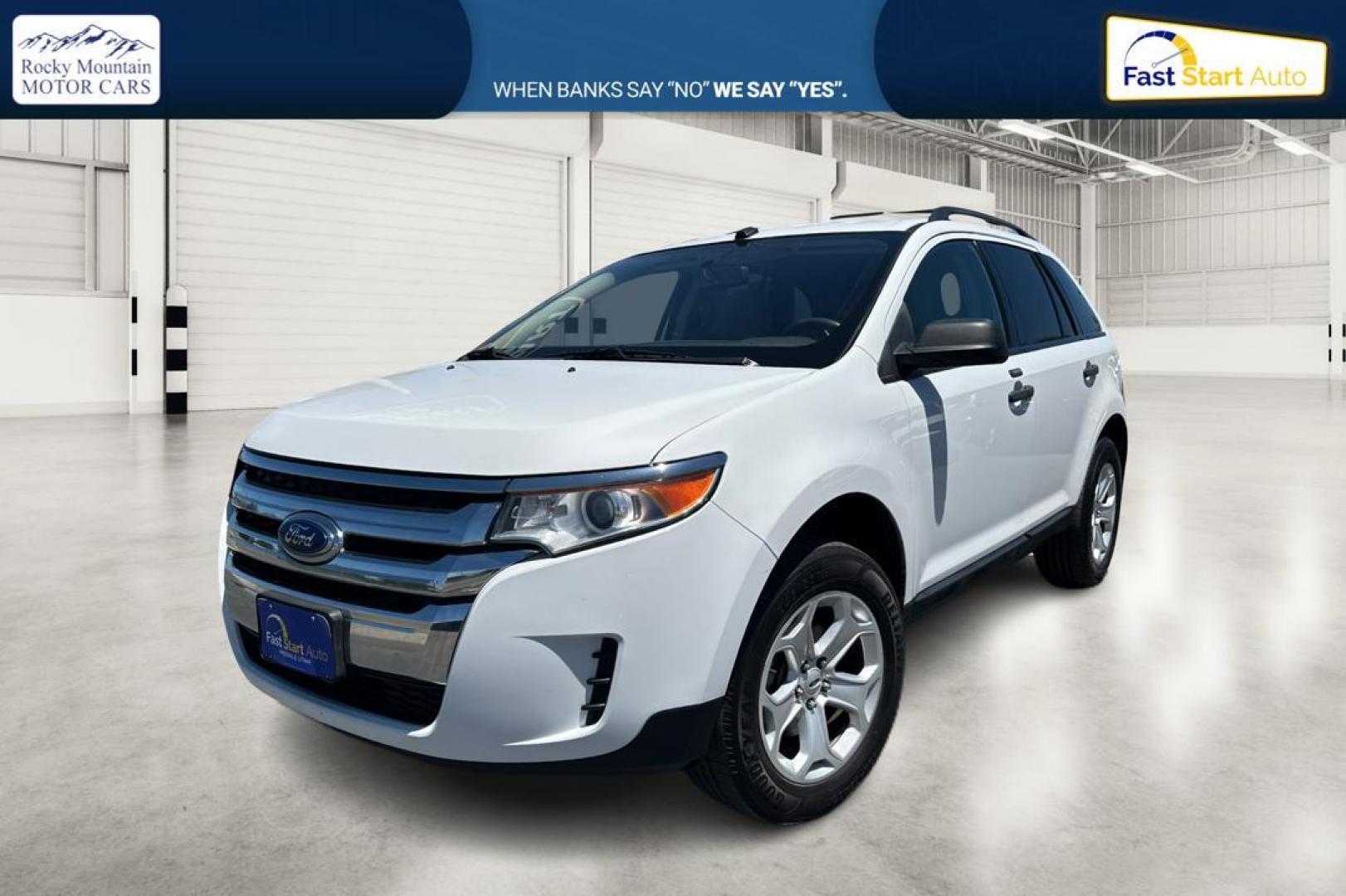 2014 White Ford Edge SE AWD (2FMDK4GCXEB) with an 3.5L V6 DOHC 24V engine, 6-Speed Automatic transmission, located at 767 S State Road, Pleasant Grove, UT, 84062, (801) 785-1058, 40.354839, -111.736687 - Photo#8