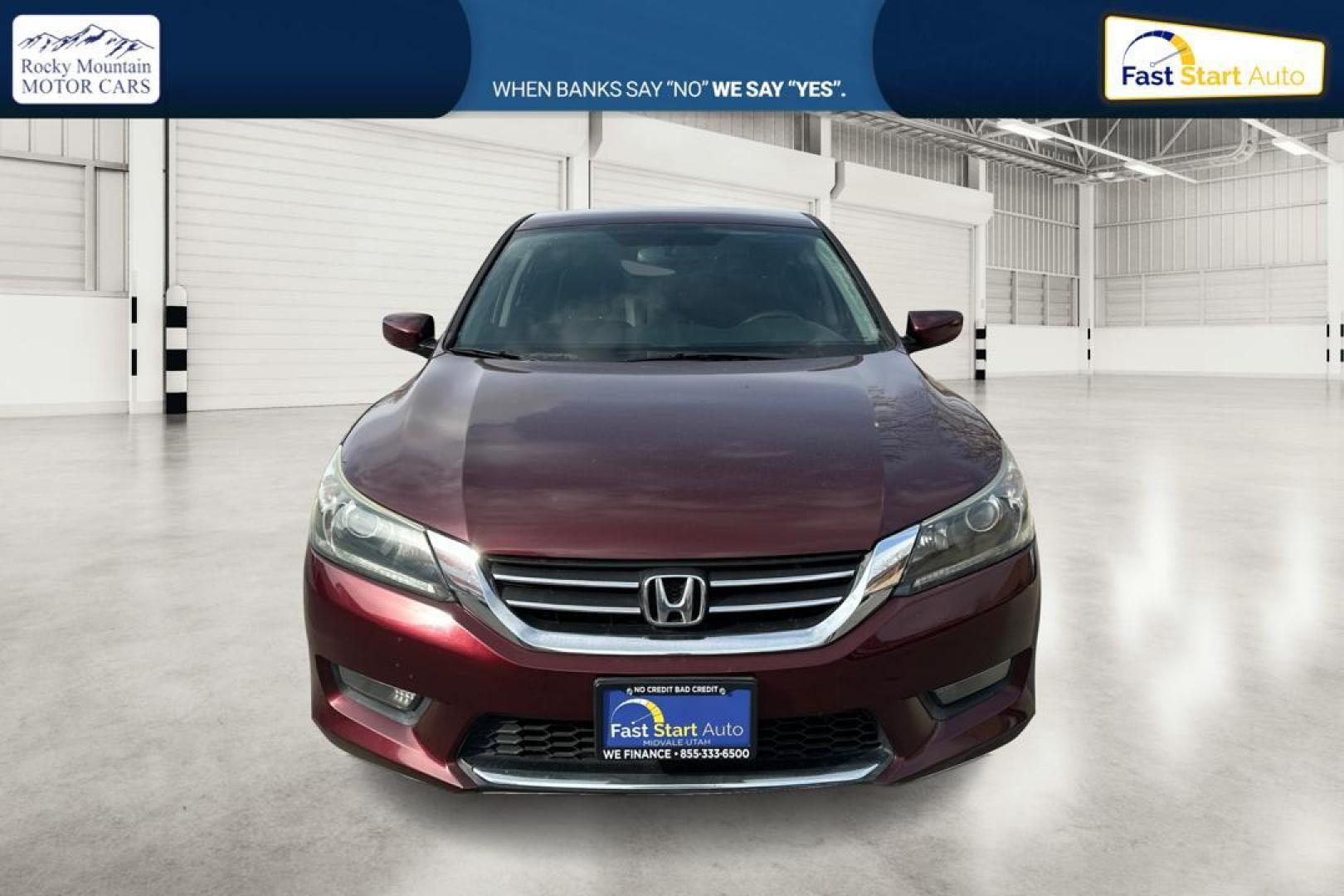 2014 Red Honda Accord Sport Sedan CVT (1HGCR2F5XEA) with an 2.4L L4 DOHC 16V engine, Continuously Variable Transmission transmission, located at 7755 State Street, Midvale, UT, 84047, (801) 753-9063, 40.610329, -111.890656 - Photo#9