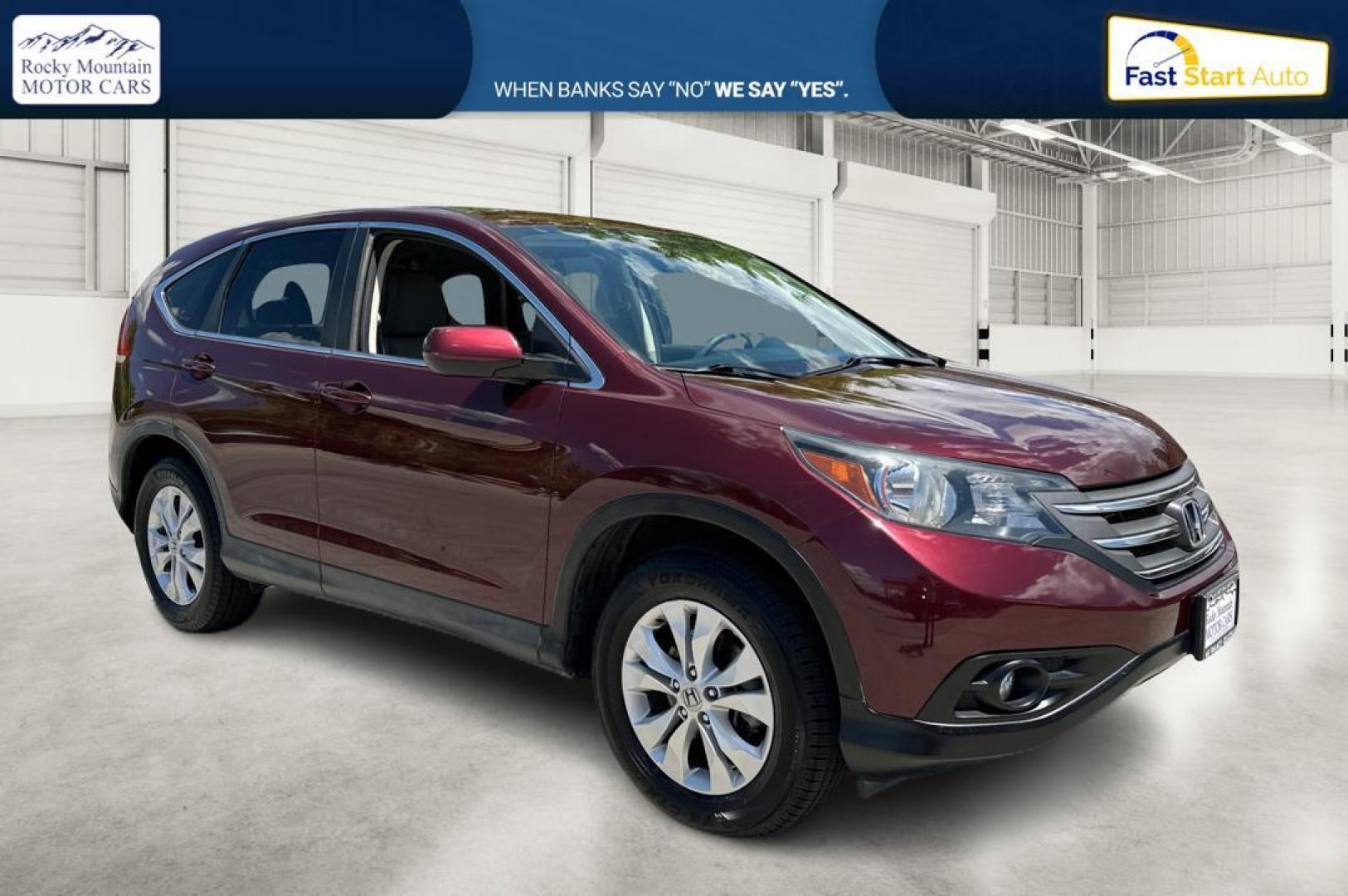 2014 Red Honda CR-V EX 2WD 5-Speed AT (5J6RM3H50EL) with an 2.4L L4 DOHC 16V engine, 5-Speed Automatic transmission, located at 767 S State Road, Pleasant Grove, UT, 84062, (801) 785-1058, 40.354839, -111.736687 - Photo#0
