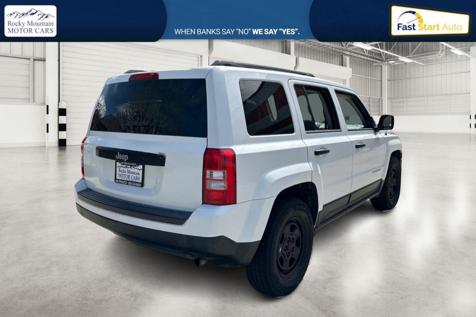 2014 White Jeep Patriot Sport 2WD (1C4NJPBA8ED) with an 2.0L L4 DOHC 16V engine, located at 767 S State Road, Pleasant Grove, UT, 84062, (801) 785-1058, 40.354839, -111.736687 - Photo#2