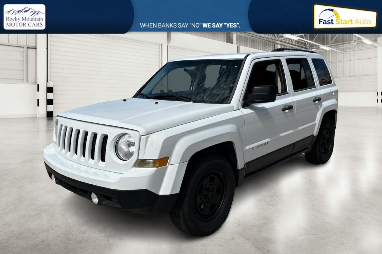 2014 White Jeep Patriot Sport 2WD (1C4NJPBA8ED) with an 2.0L L4 DOHC 16V engine, located at 767 S State Road, Pleasant Grove, UT, 84062, (801) 785-1058, 40.354839, -111.736687 - Photo#8