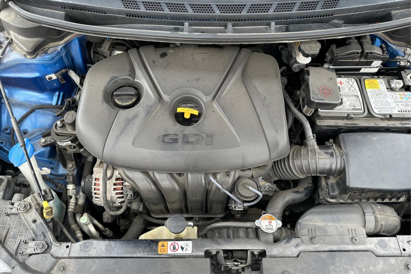 2014 Blue Kia Forte Koup EX (KNAFX6A86E5) with an 2.0L L4 DOHC 16V engine, 6-Speed Automatic transmission, located at 767 S State Road, Pleasant Grove, UT, 84062, (801) 785-1058, 40.354839, -111.736687 - Photo#10