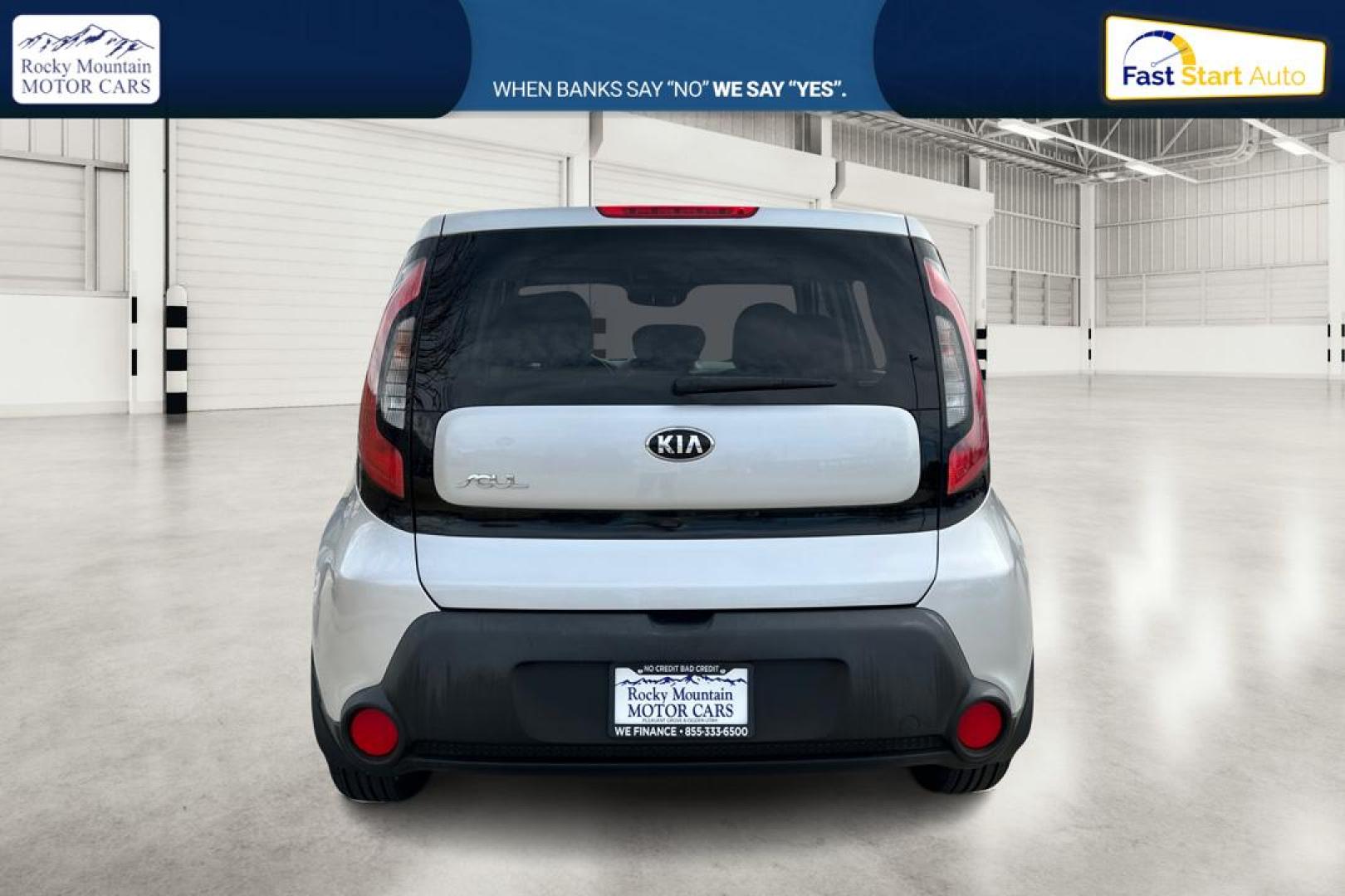 2014 Silver Kia Soul Base (KNDJN2A23E7) with an 1.6L L4 DOHC 16V engine, Automatic, 6-Spd transmission, located at 344 S Washington Blvd, Ogden, UT, 84404, (801) 399-1799, 41.255482, -111.970848 - Photo#4