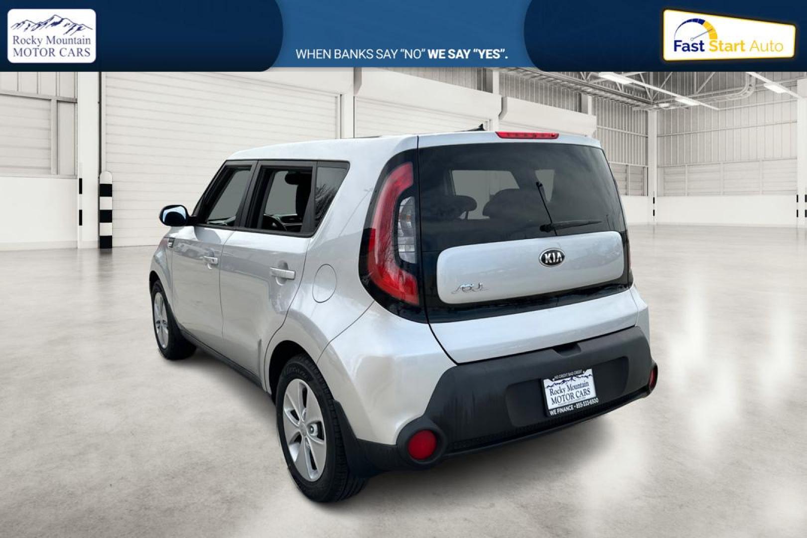 2014 Silver Kia Soul Base (KNDJN2A23E7) with an 1.6L L4 DOHC 16V engine, Automatic, 6-Spd transmission, located at 344 S Washington Blvd, Ogden, UT, 84404, (801) 399-1799, 41.255482, -111.970848 - Photo#5