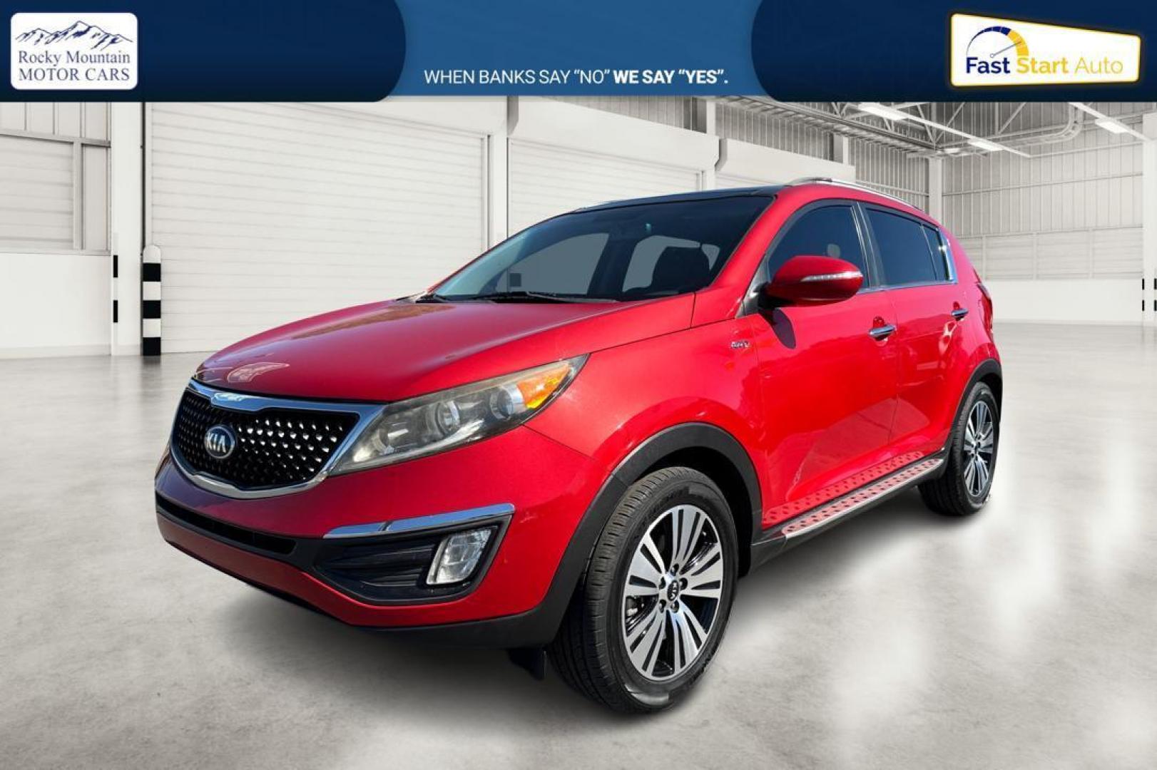 2014 Red Kia Sportage EX AWD (KNDPCCAC4E7) with an 2.4L V6 DOHC 24V engine, 6-Speed Automatic transmission, located at 7755 State Street, Midvale, UT, 84047, (801) 753-9063, 40.610329, -111.890656 - Photo#6