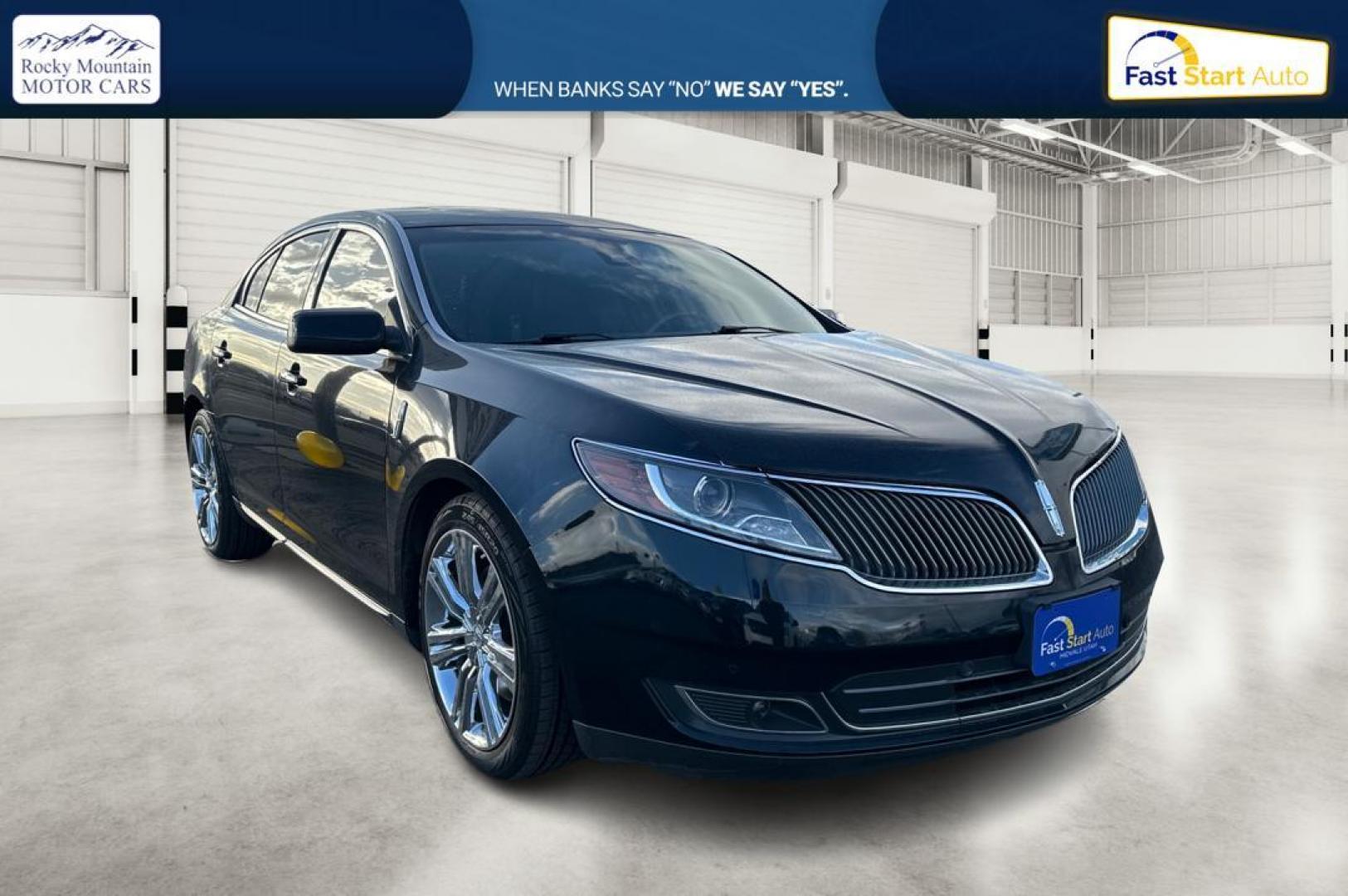 2014 Gray Lincoln MKS AWD (1LNHL9EKXEG) with an 3.5L V6 DOHC 24V engine, 6-Speed Automatic transmission, located at 7755 State Street, Midvale, UT, 84047, (801) 753-9063, 40.610329, -111.890656 - Photo#0